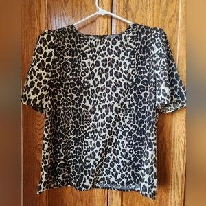 Vince Camuto Leopard Print Blouse